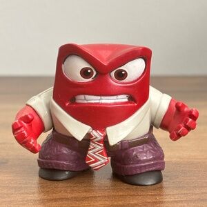 Disney Pixar Inside Out 2 ANGER Emotion Toy Figure PVC Cake Topper 2"